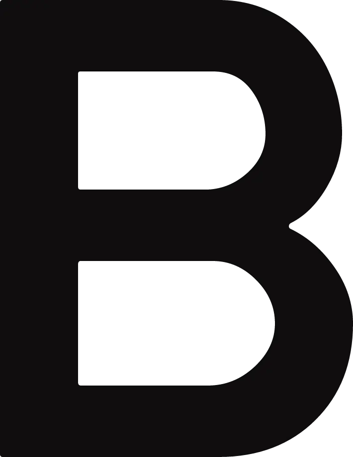 big letter B
